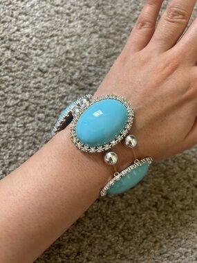 Blue Oval Bracelet - Women Jewelry